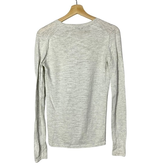 Madewell Wallace Light Gray V-Neck Pullover Sweater S - Picture 2 of 3